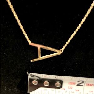 Savvy Cie Jewels Initial Necklace Letter A